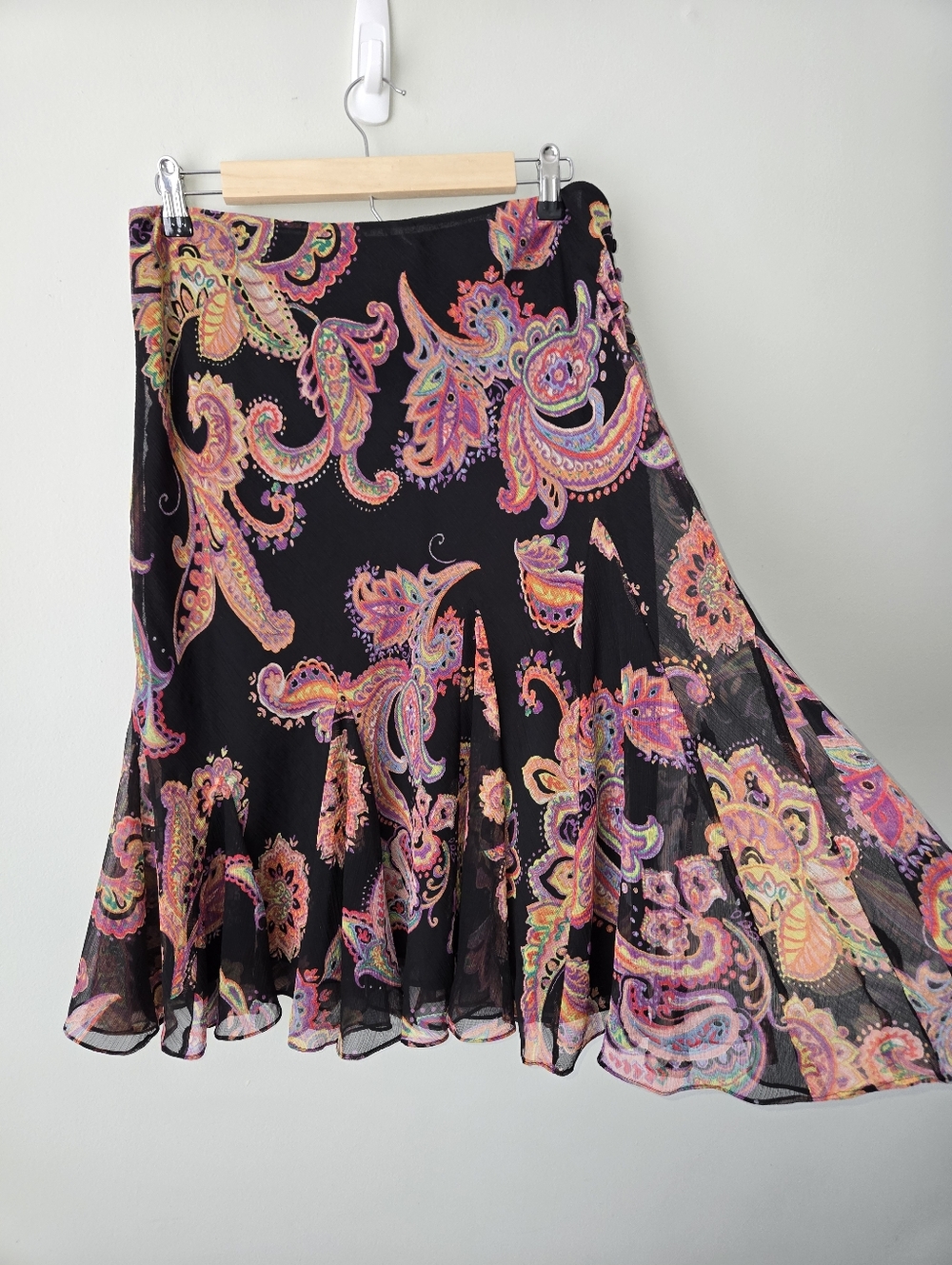 Lauren Ralph Lauren Boho Paisley Print Flowy Skirt